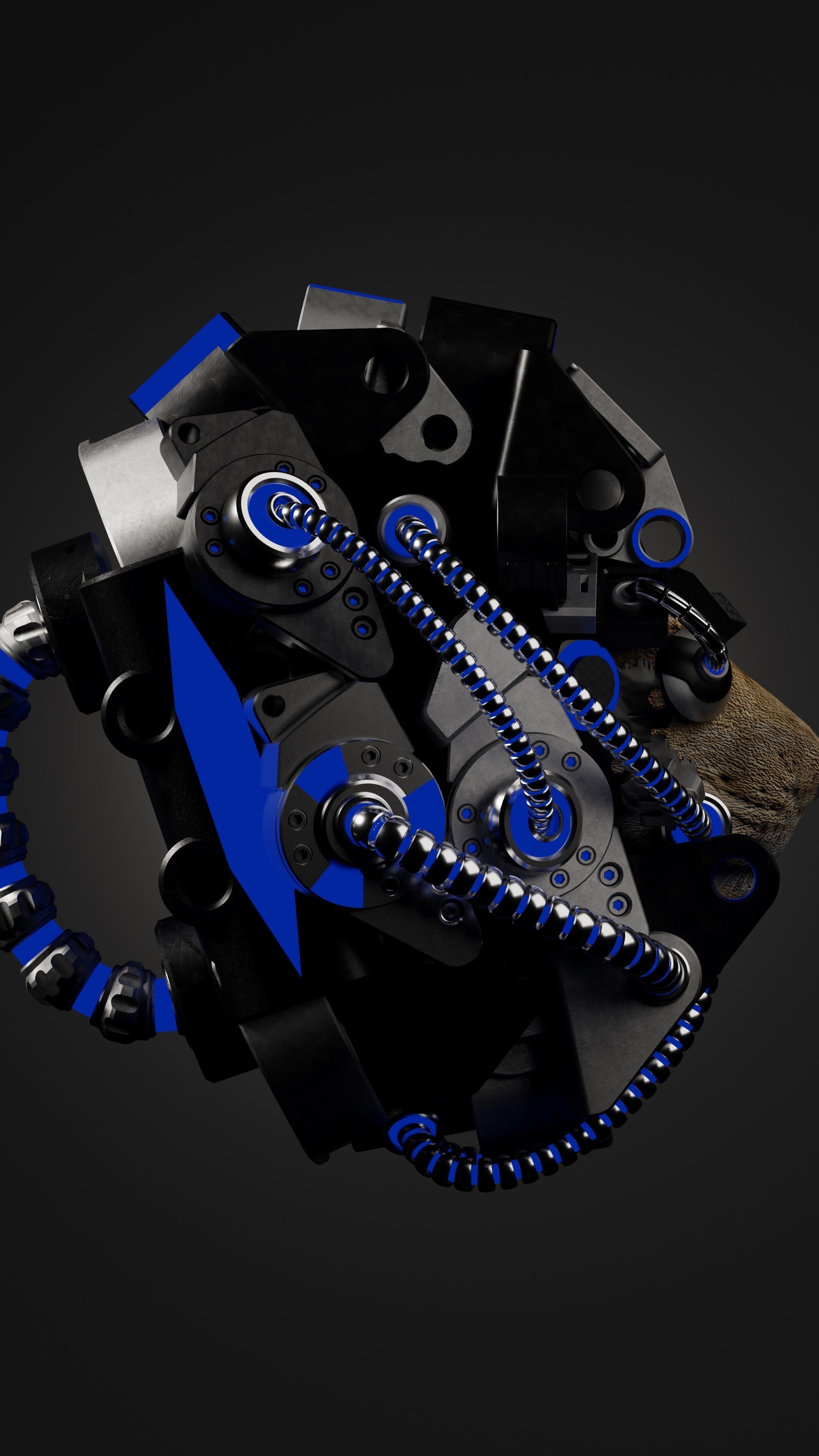 Sci-fi Character Cyborg 004 3D model_5