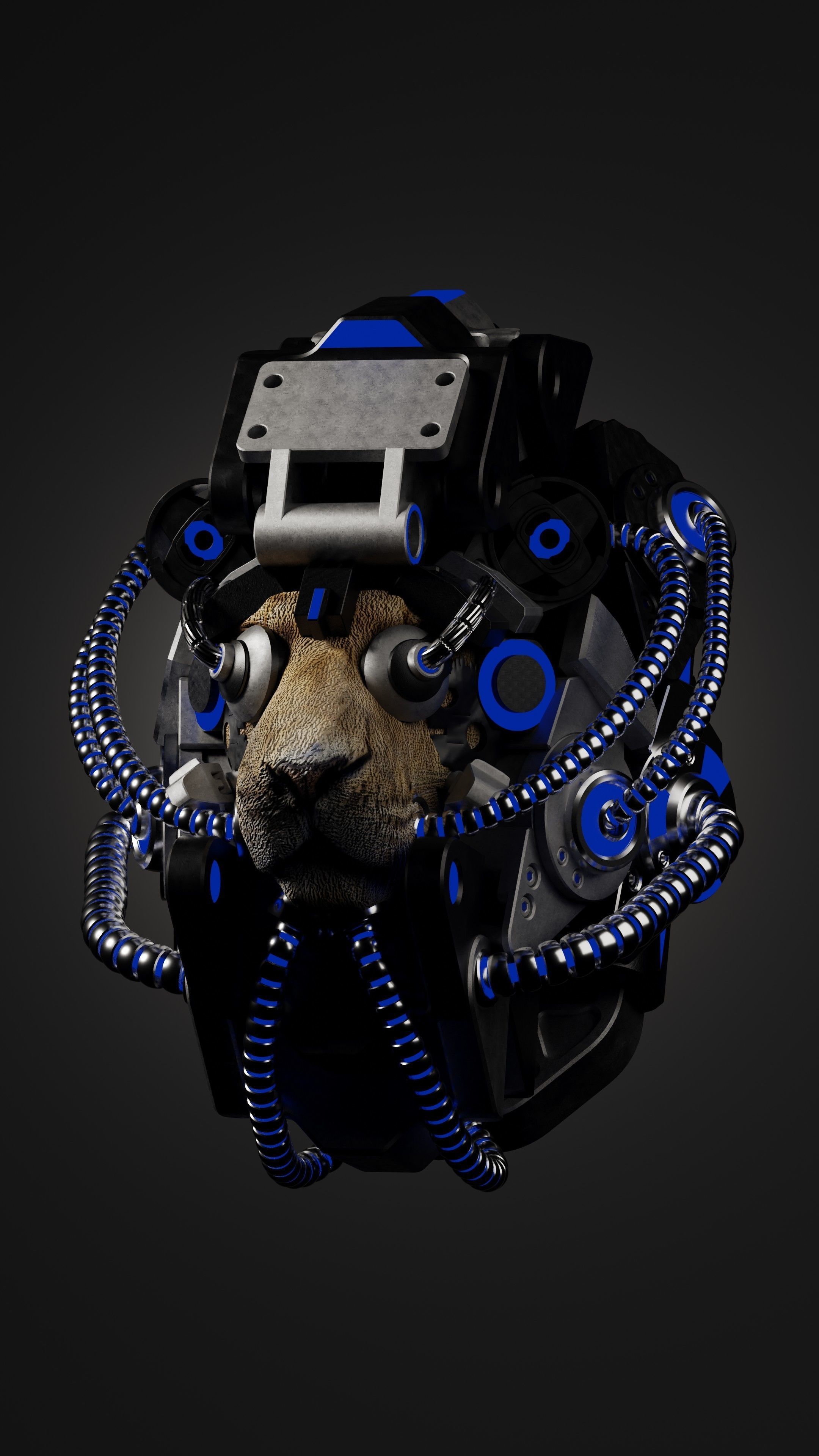 Sci-fi Character Cyborg 004 3D model_14