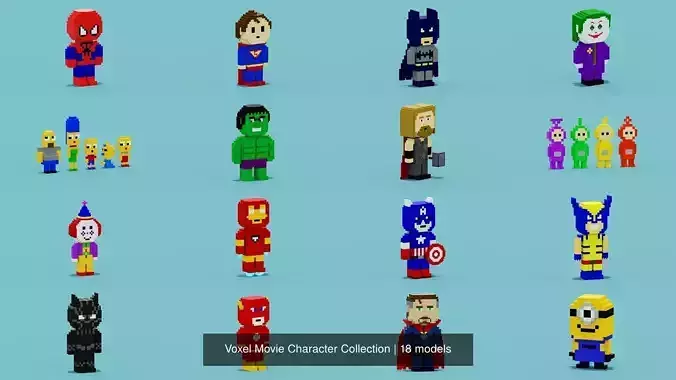 Voxel Movie Character Collection 