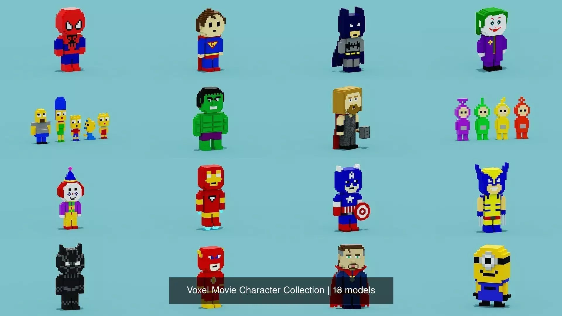 Voxel Movie Character Collection _0