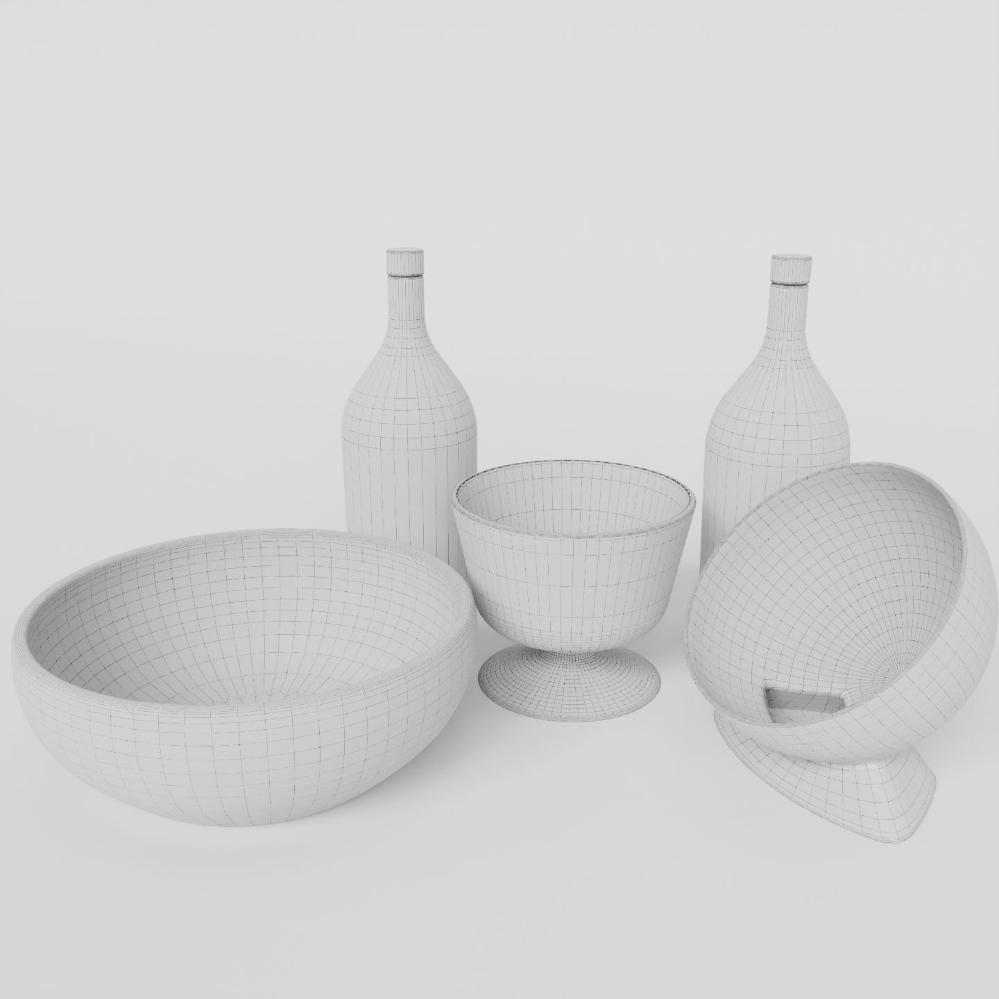 Decoration Set 01 3D model_5