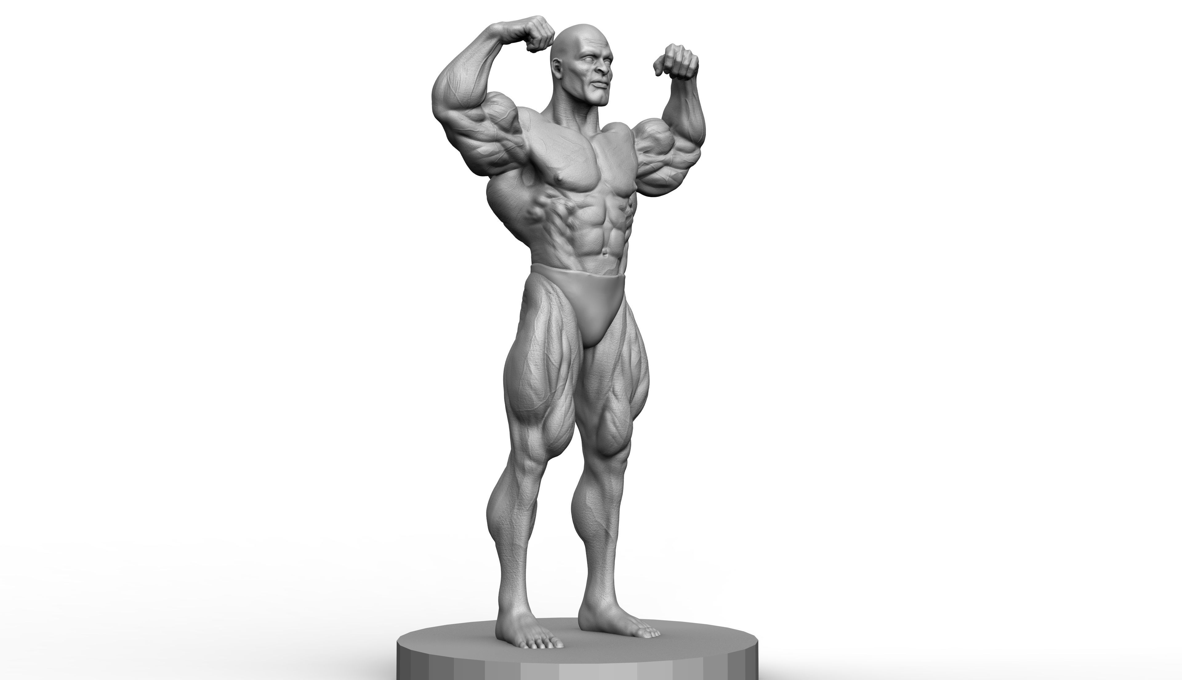 Ronnie Coleman Tribute Statue 3D print model 3D print model_2