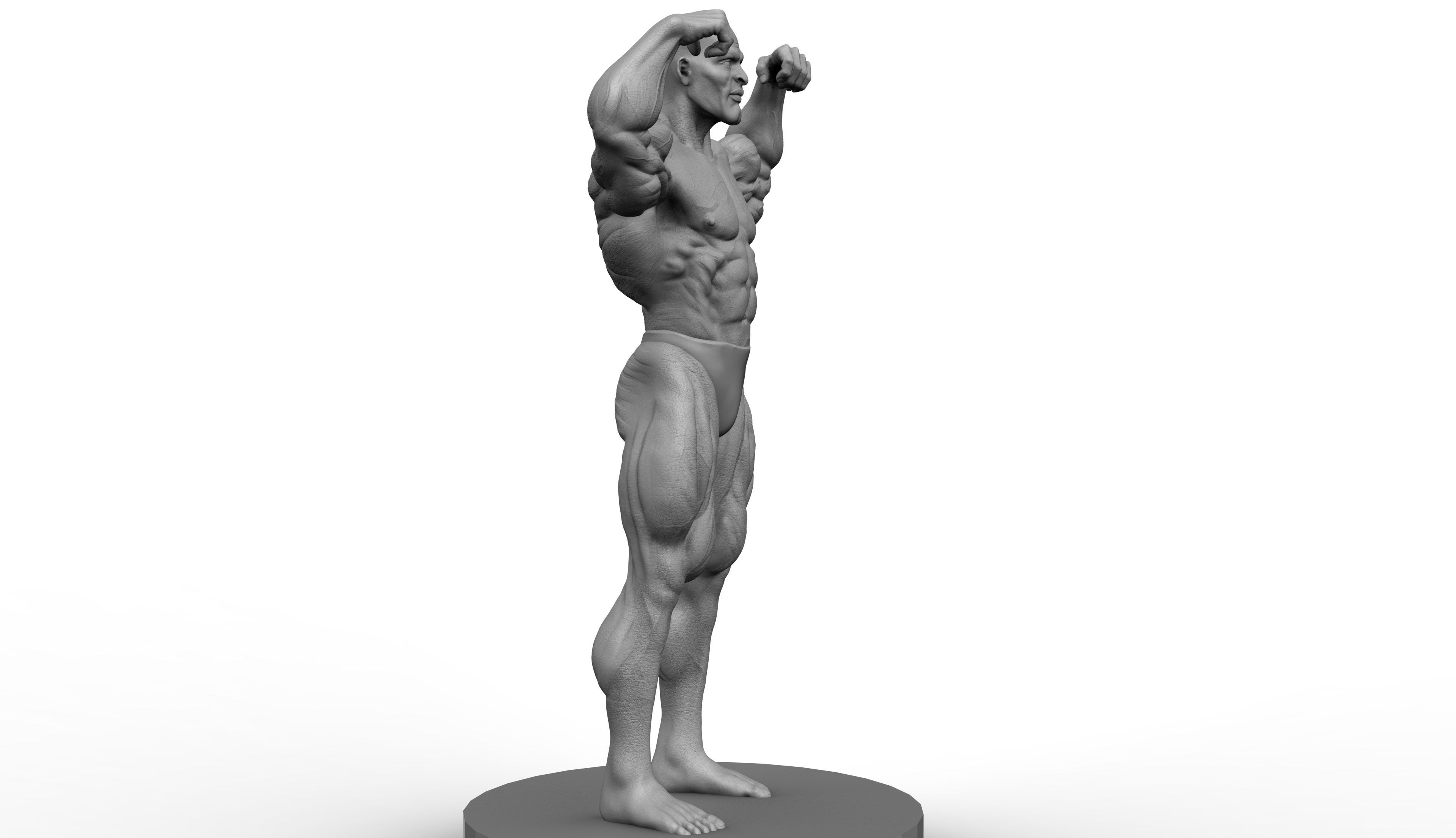 Ronnie Coleman Tribute Statue 3D print model 3D print model_9