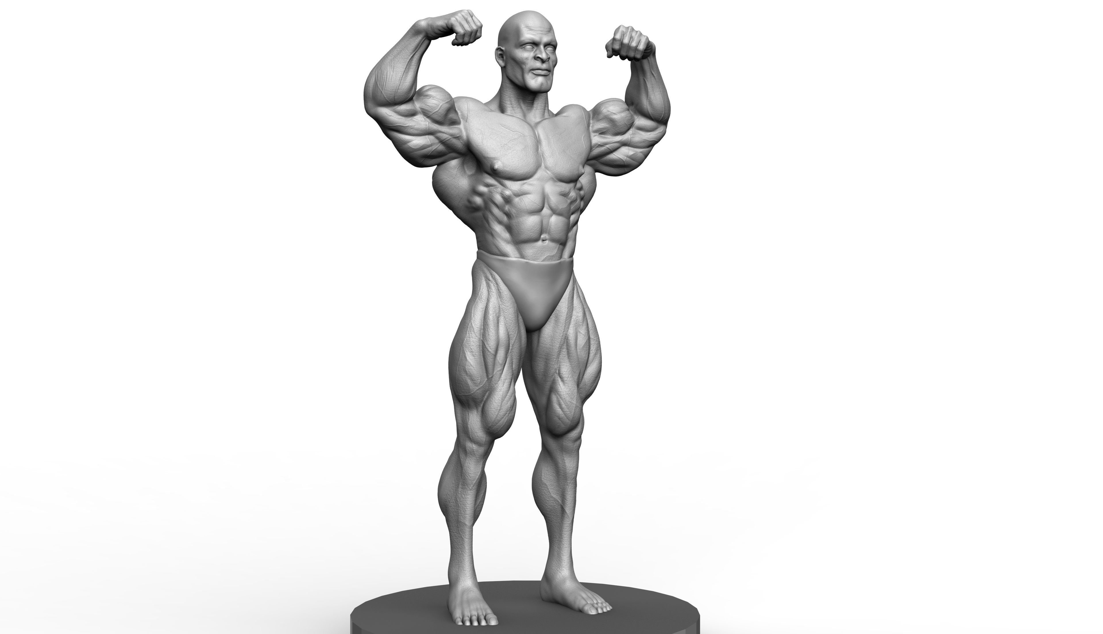 Ronnie Coleman Tribute Statue 3D print model 3D print model_10