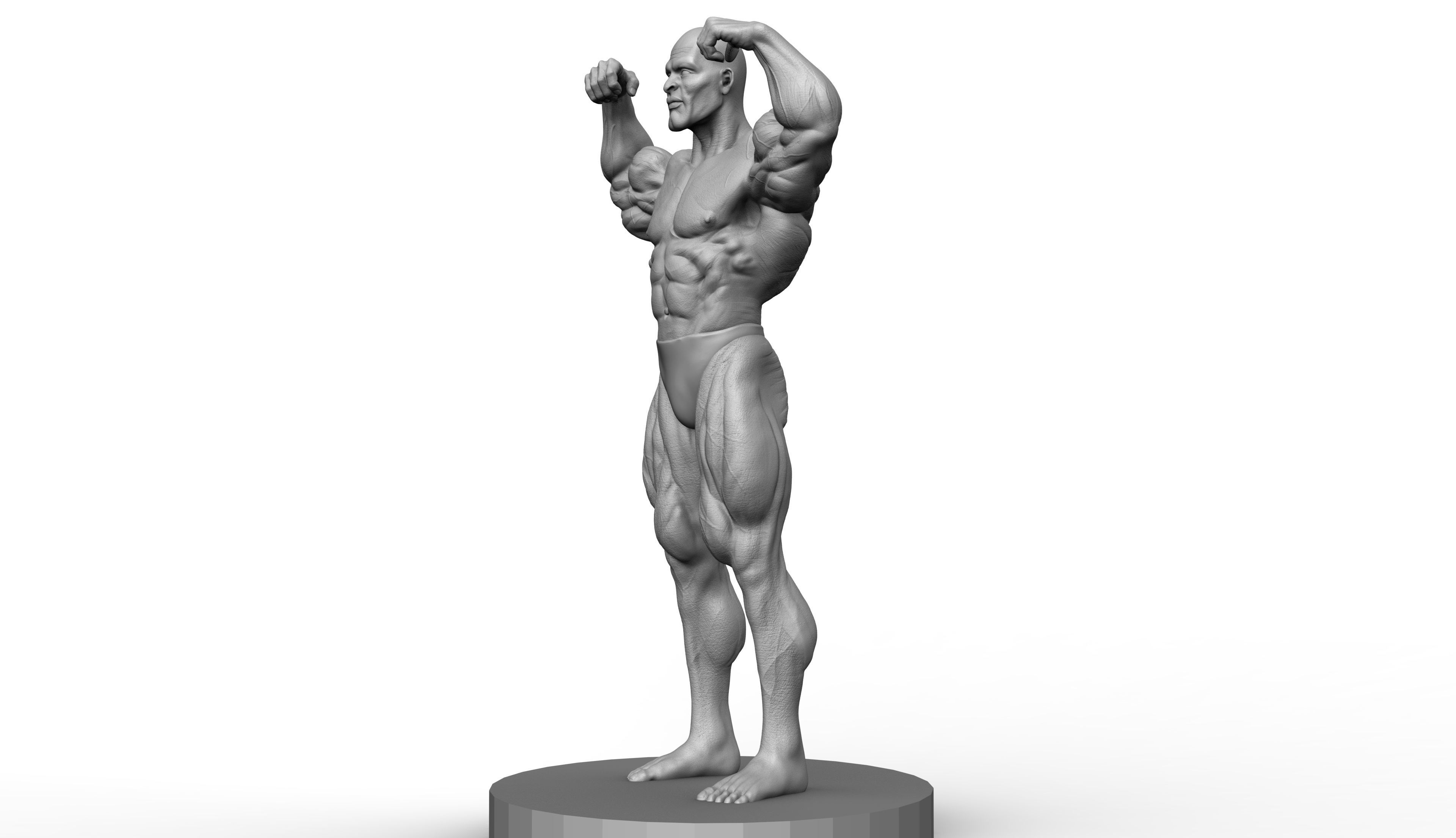 Ronnie Coleman Tribute Statue 3D print model 3D print model_1