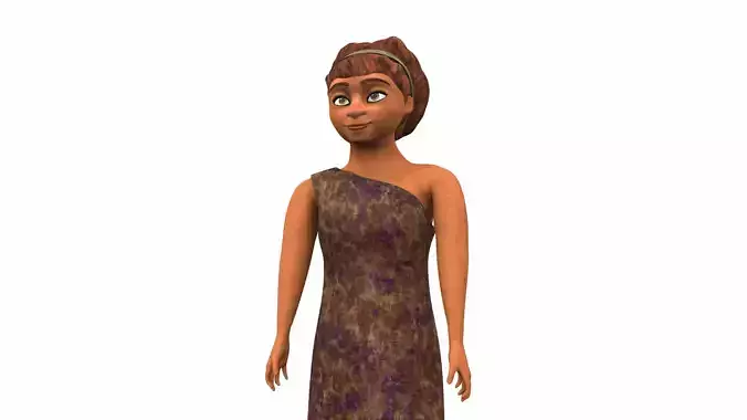 Ugga Crood - female cartoon character of the Croods