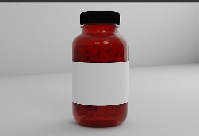 pill bottle for medical use 3D model