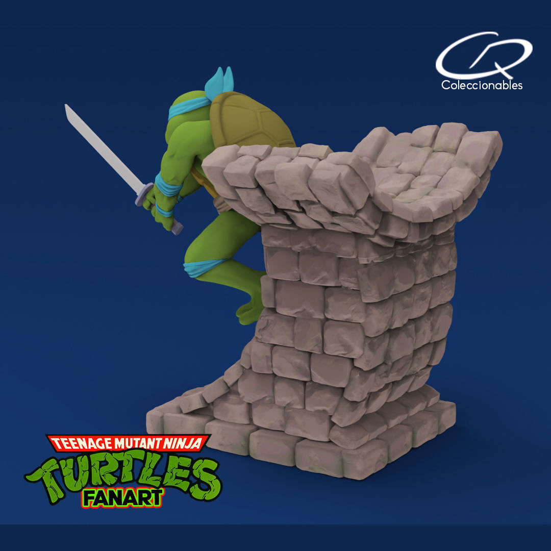 Teenage Mutant Ninja Turtles Fanart - Leonardo 3D print model_1