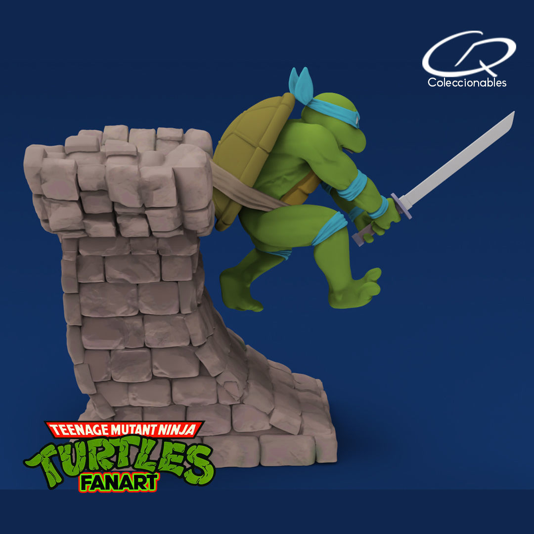 Teenage Mutant Ninja Turtles Fanart - Leonardo 3D print model_3