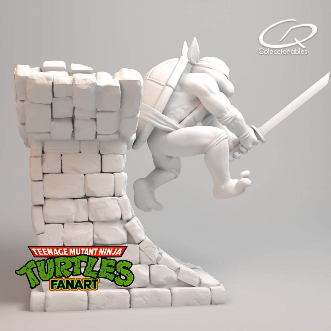Teenage Mutant Ninja Turtles Fanart - Leonardo 3D print model_8