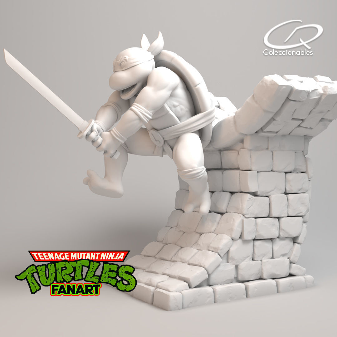 Teenage Mutant Ninja Turtles Fanart - Leonardo 3D print model_10