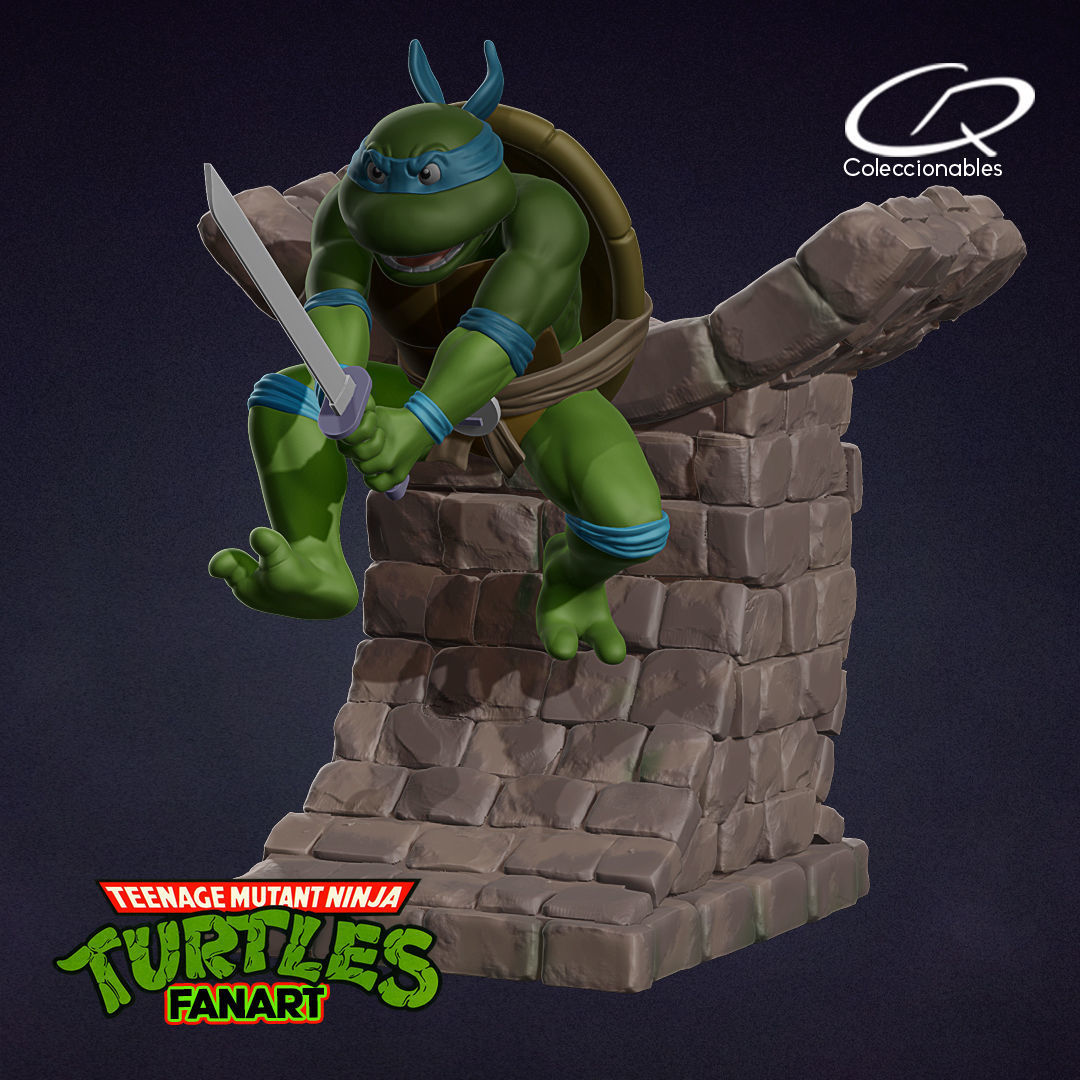 Teenage Mutant Ninja Turtles Fanart - Leonardo 3D print model_13