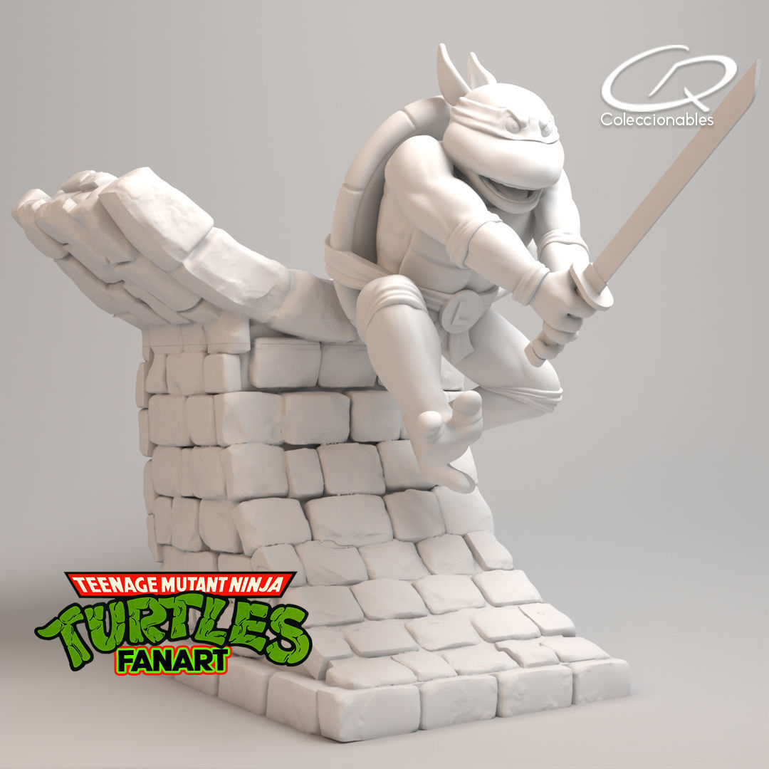 Teenage Mutant Ninja Turtles Fanart - Leonardo 3D print model_6