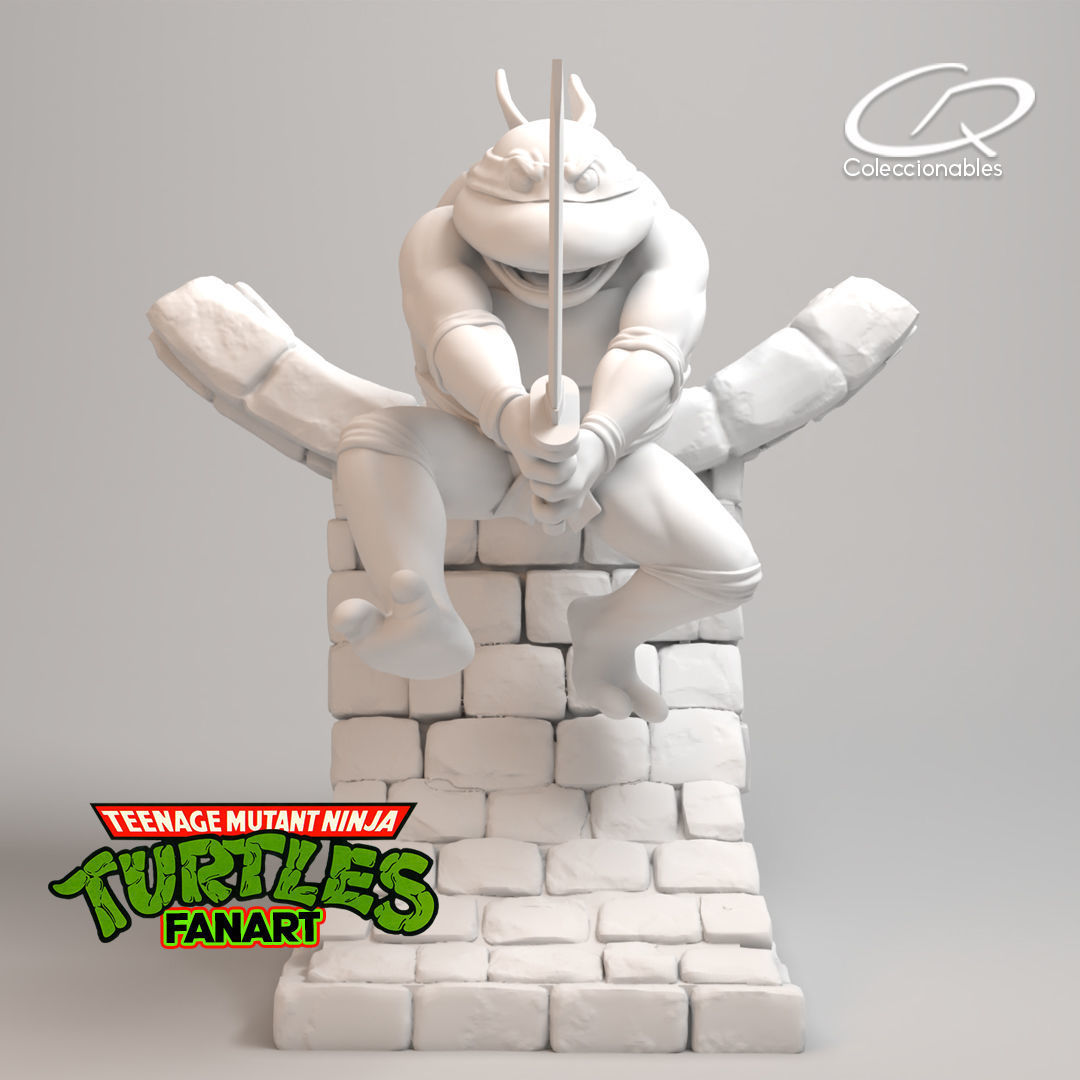 Teenage Mutant Ninja Turtles Fanart - Leonardo 3D print model_4
