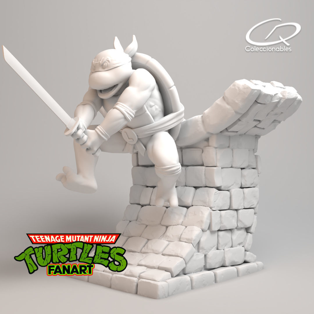 Teenage Mutant Ninja Turtles Fanart - Leonardo 3D print model_9