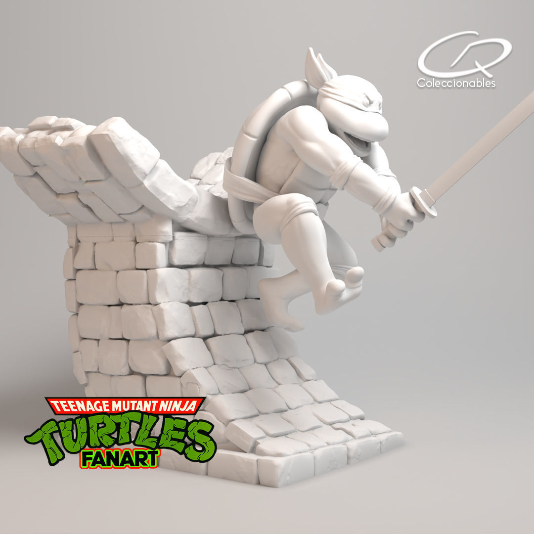 Teenage Mutant Ninja Turtles Fanart - Leonardo 3D print model_7