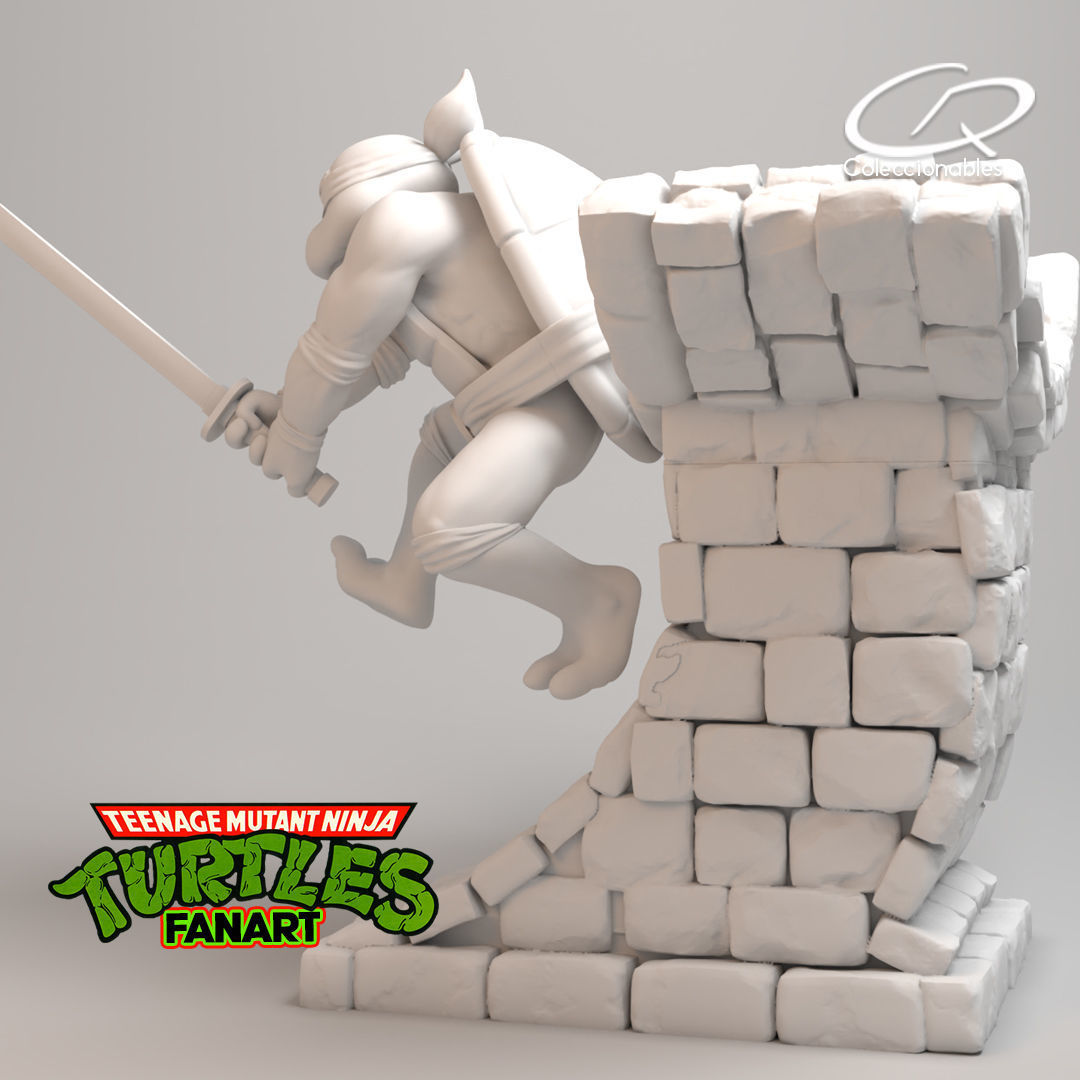 Teenage Mutant Ninja Turtles Fanart - Leonardo 3D print model_11