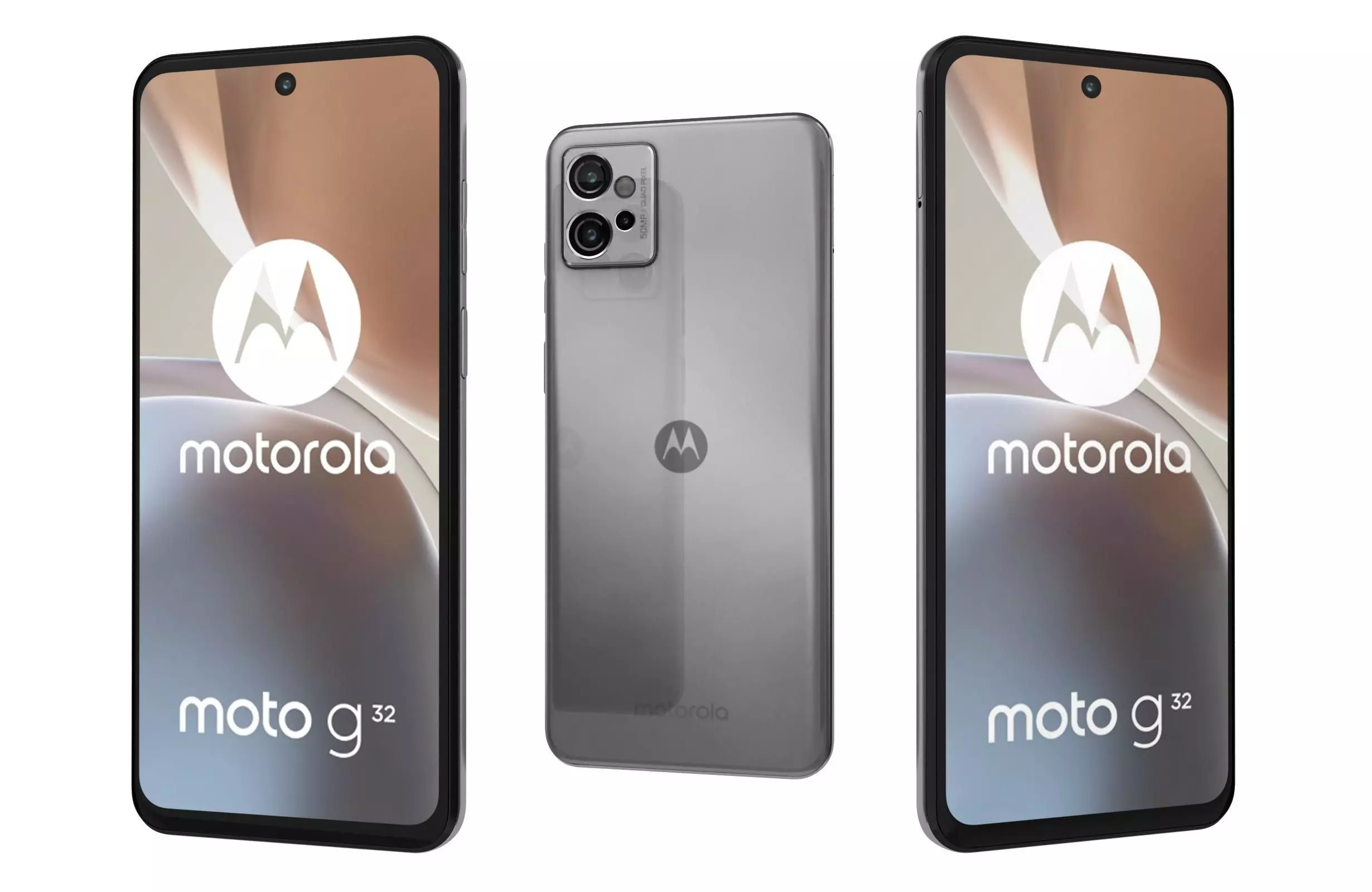Motorola Moto G32 Silver 3D model_0