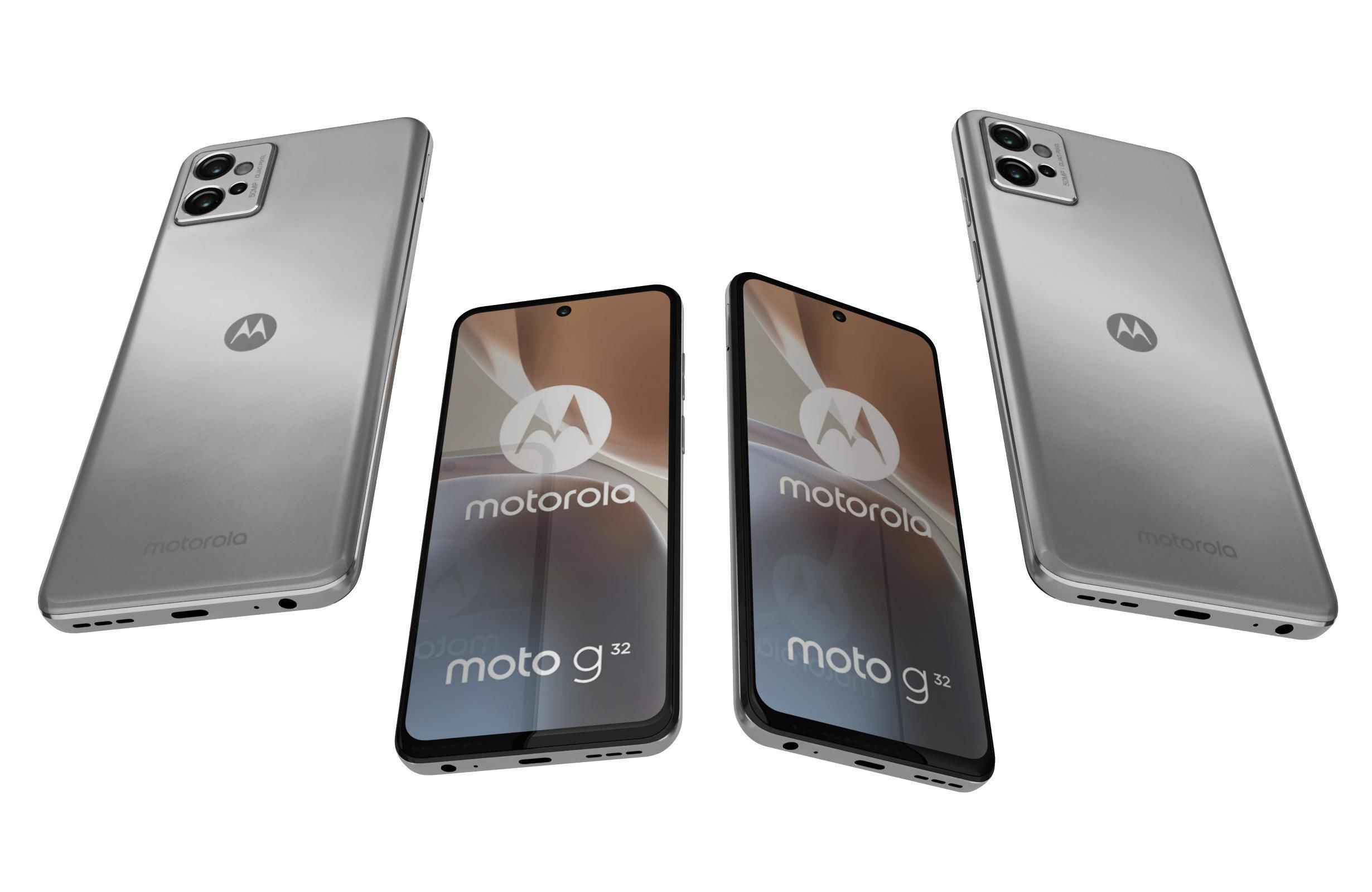 Motorola Moto G32 Silver 3D model_5