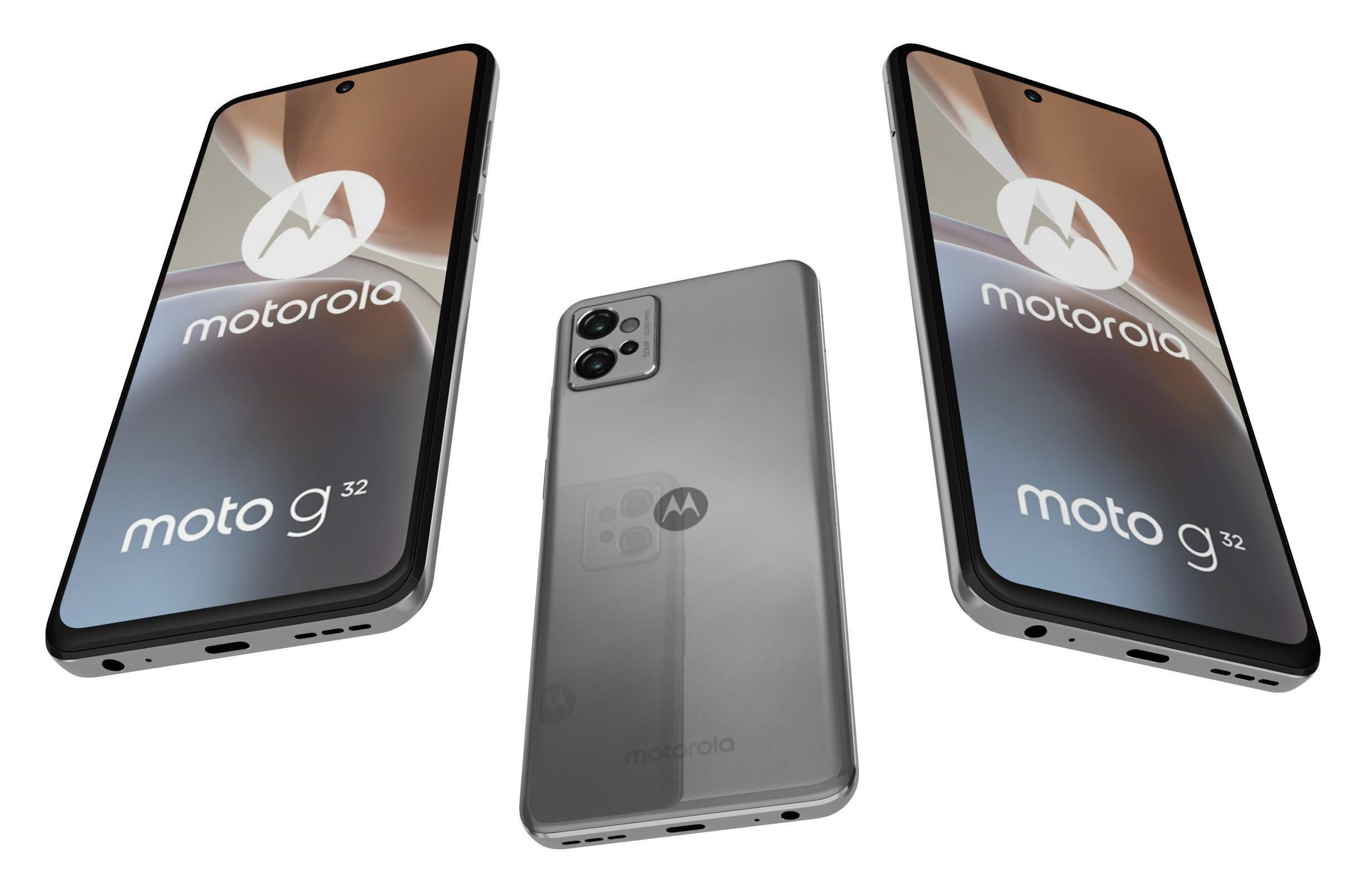 Motorola Moto G32 Silver 3D model_2