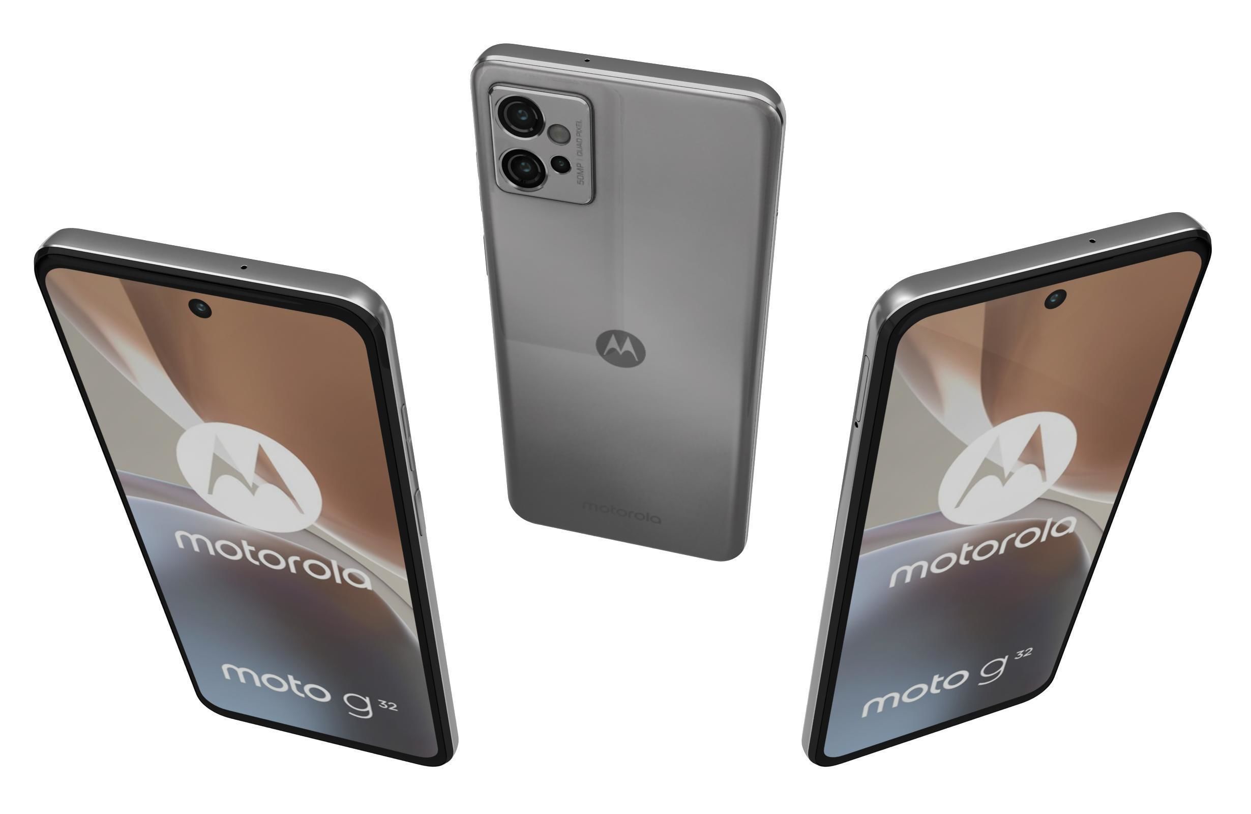 Motorola Moto G32 Silver 3D model_1