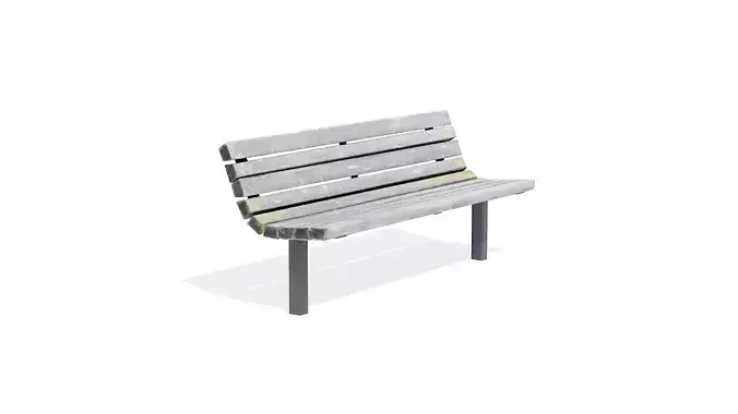 Wooden Bench Weathered 2