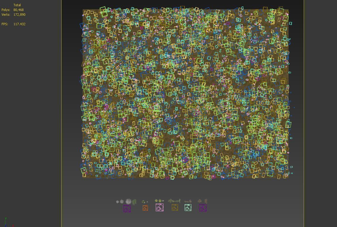 Meadow 3 dandelion in grass 3D model_7