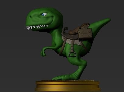 SMILING CARGO DINOSAUR 3D model_1