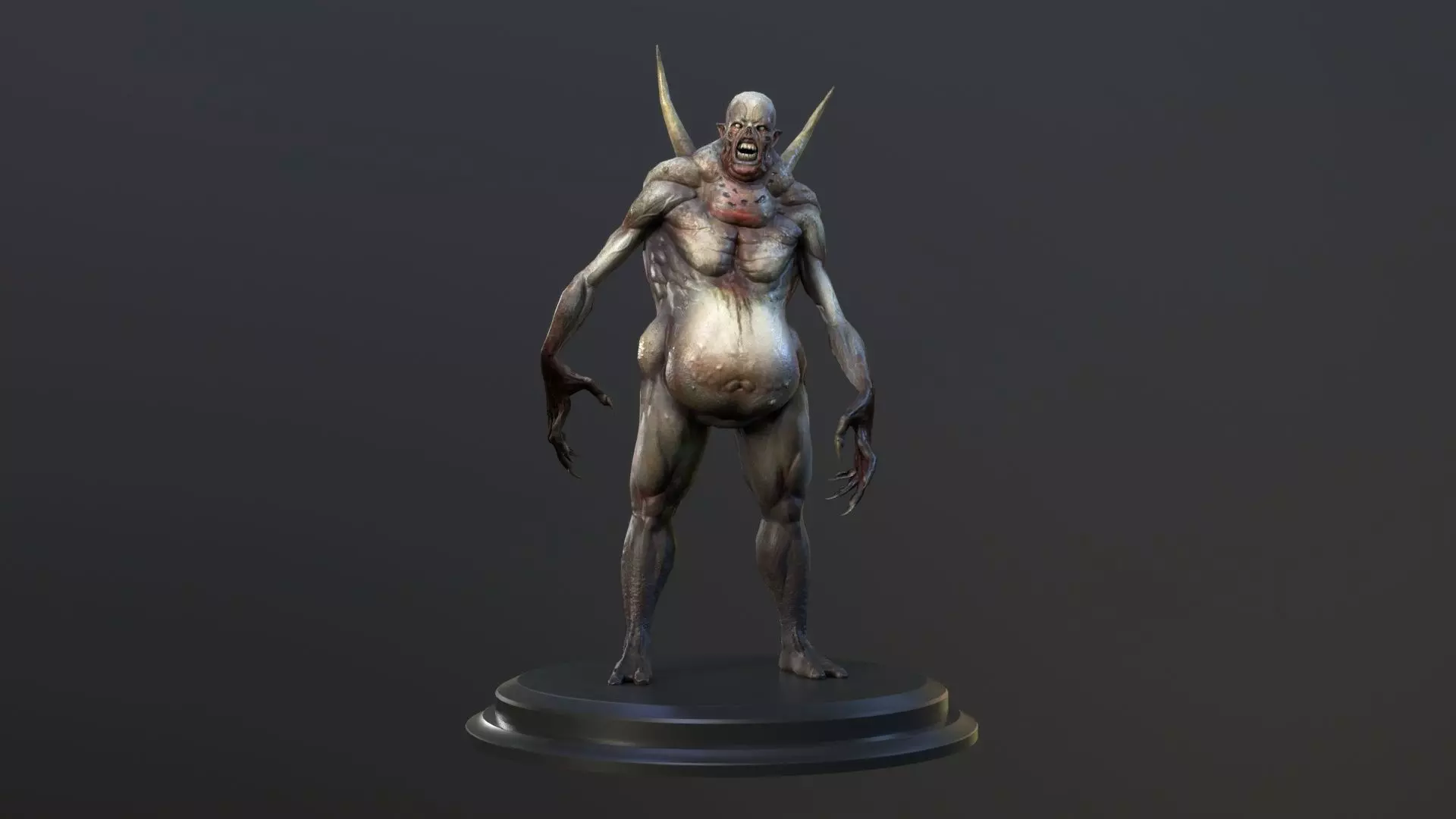 monster 1 creature Low-poly 3D model_0