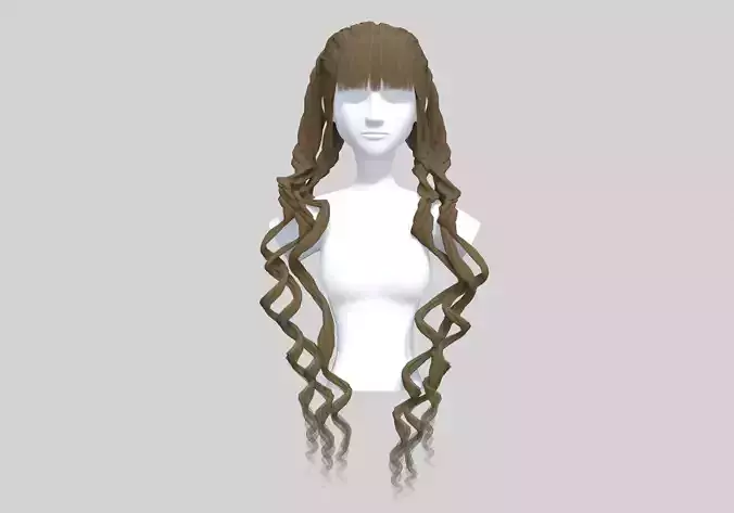 Wavy Bangs Hair 