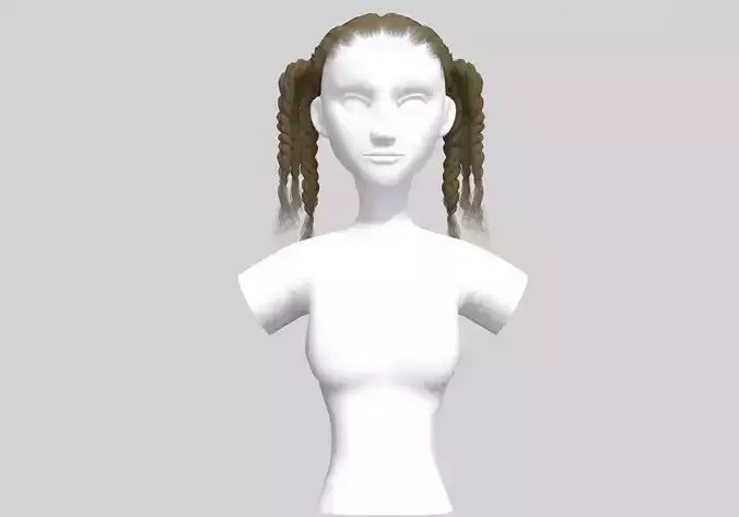 Two Ponytails Hairstyle 