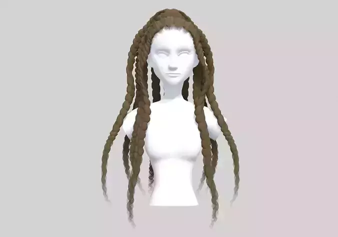 Stylized Long Hairstyle 