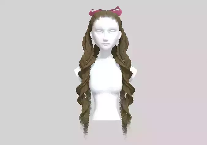 Ribbon Ponytail Hair 