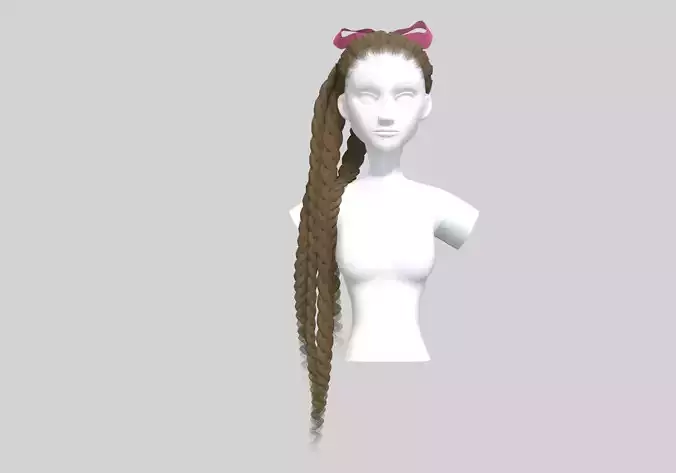 Ribbon Braids Hairstyle 