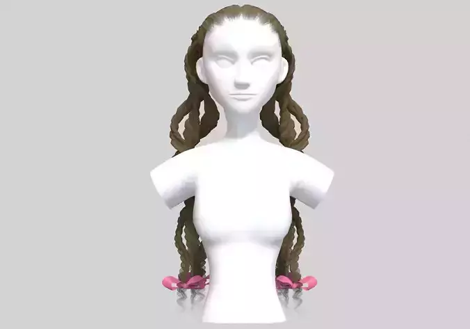 Ribbon Braids Hair 