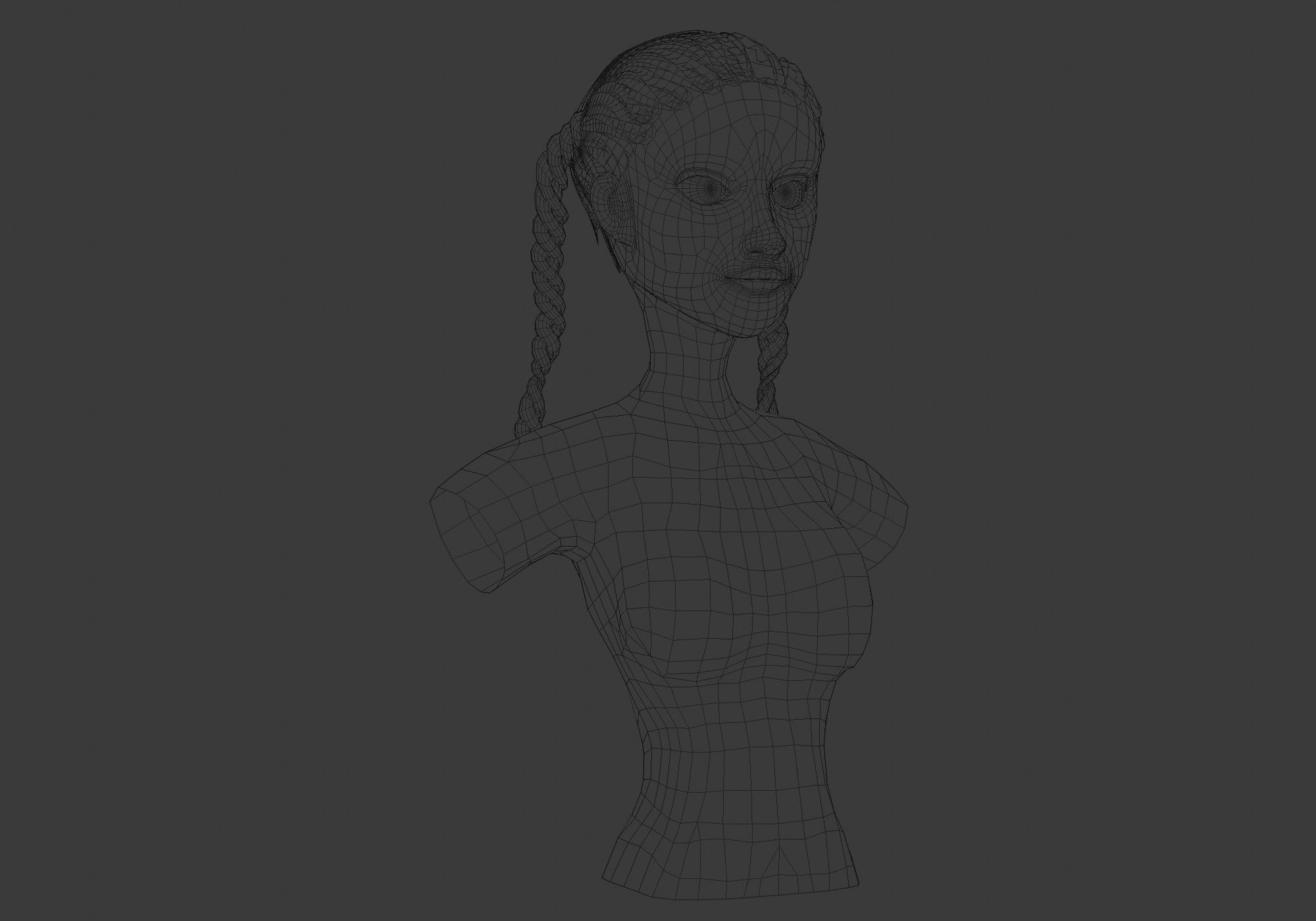 Ponytails Two Hairstyle 3D model_6