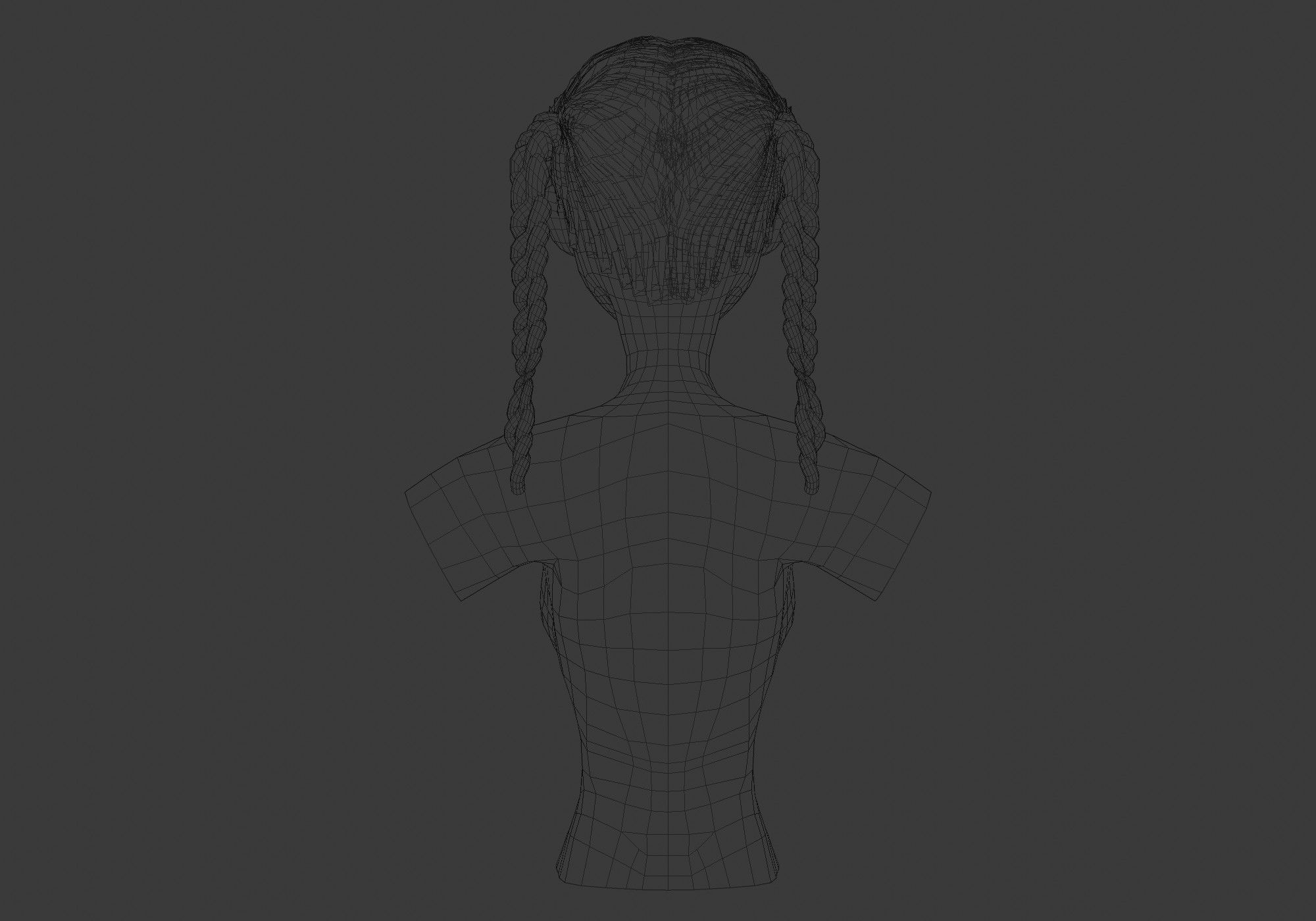 Ponytails Two Hairstyle 3D model_9