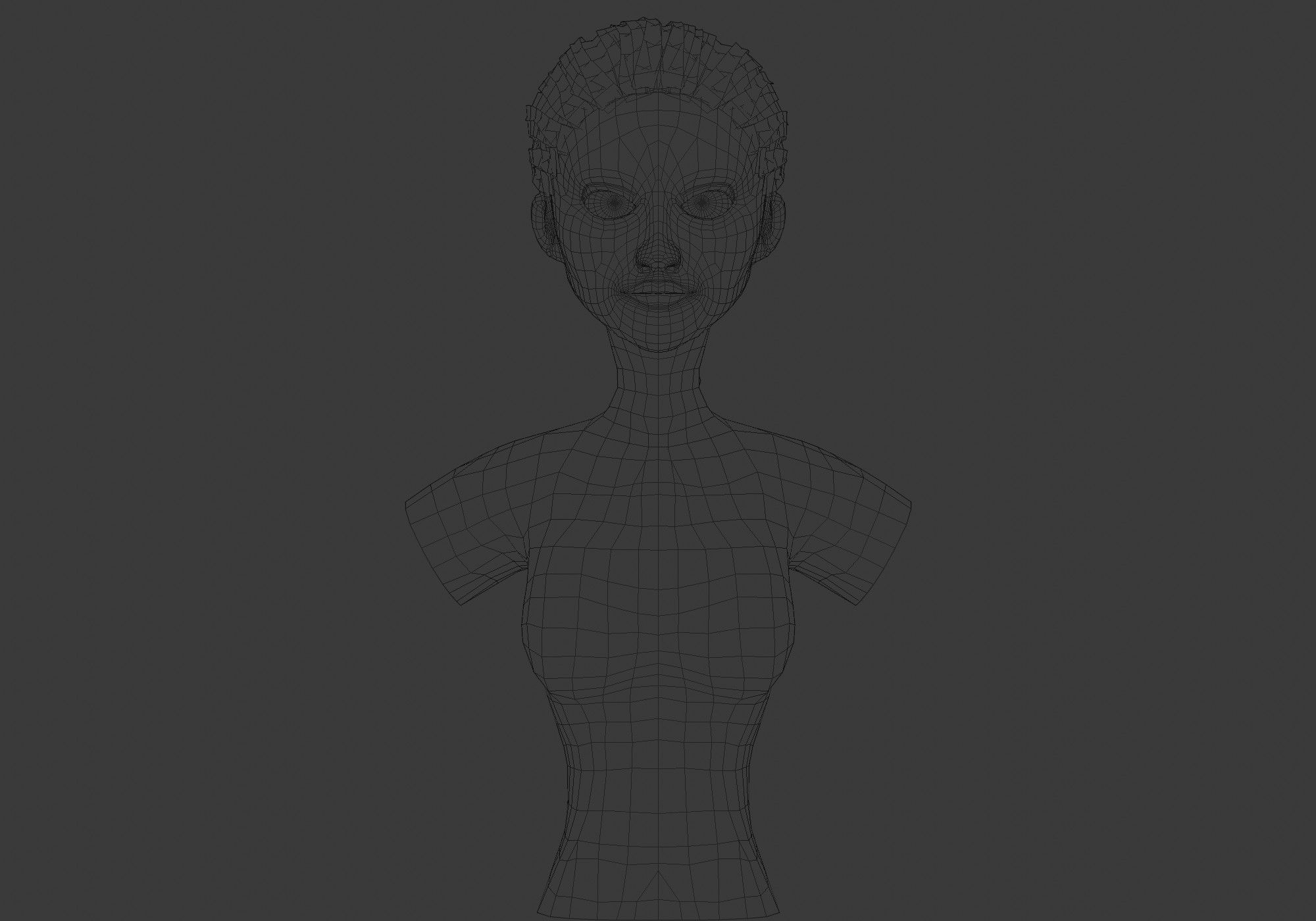 Long Braid Hairstyle 3D model_5