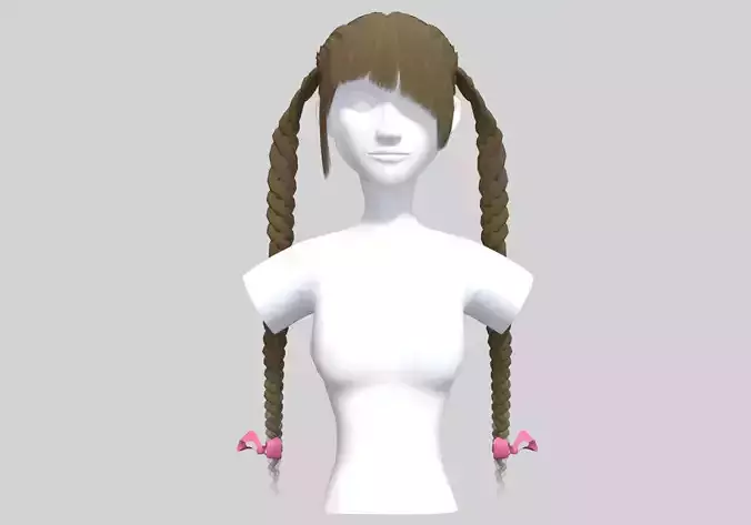 Cute Pigtails Hairstyle 