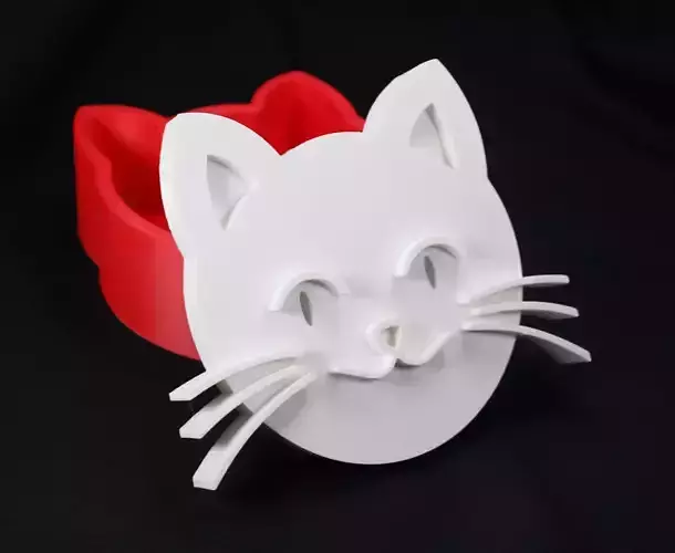 3D Cat Pet Container Box 