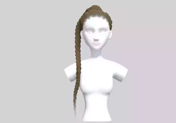 Bun Pigtail Hairstyle 