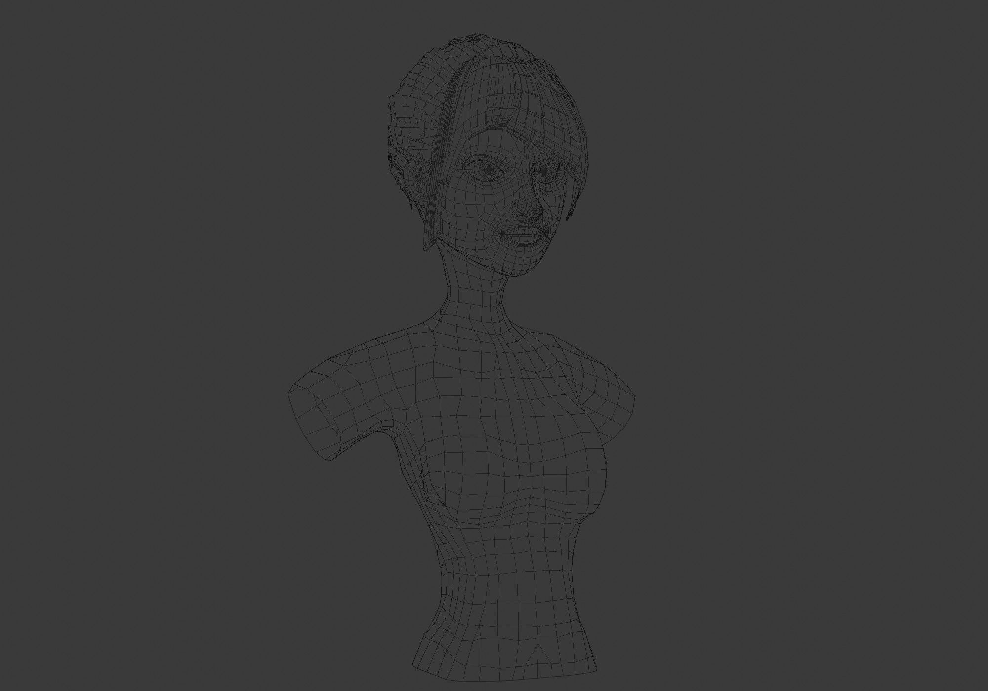 Braid Female Hairstyle 3D model_6