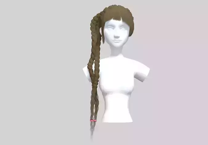 Bangs Ponytail Hairstyle 