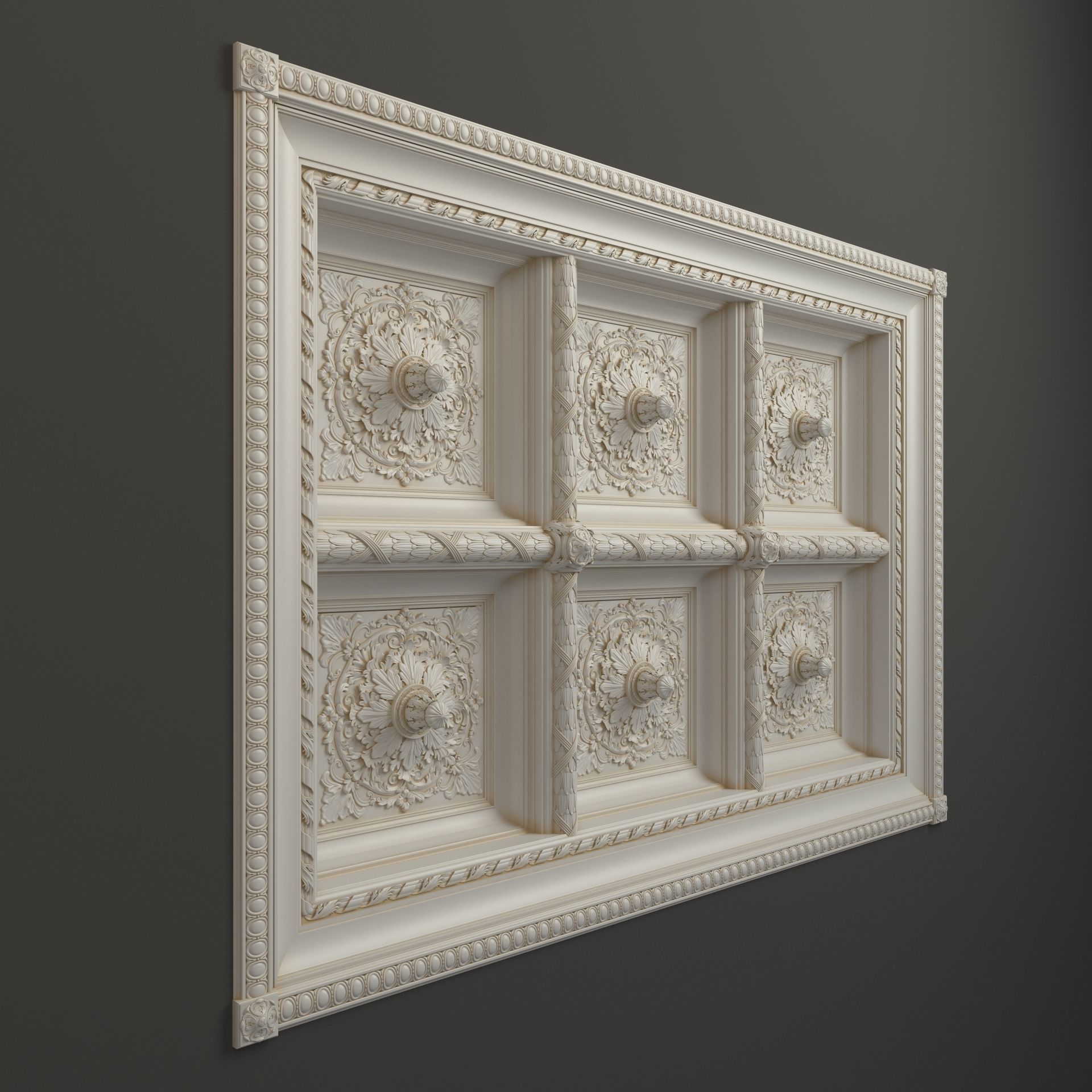 Classic Celing 1 3D model_2