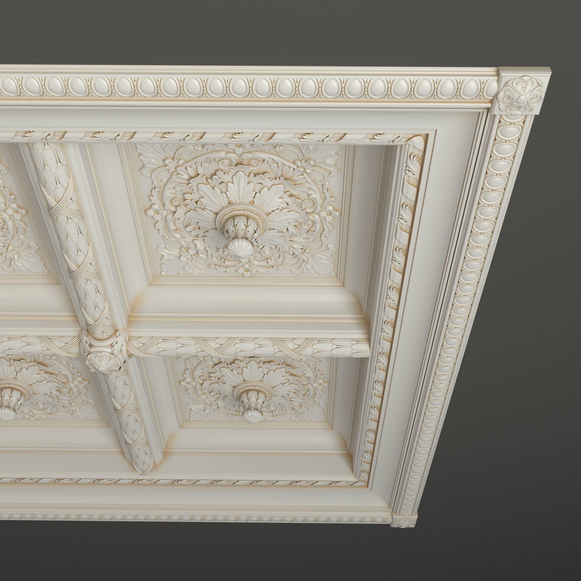 Classic Celing 1 3D model_4