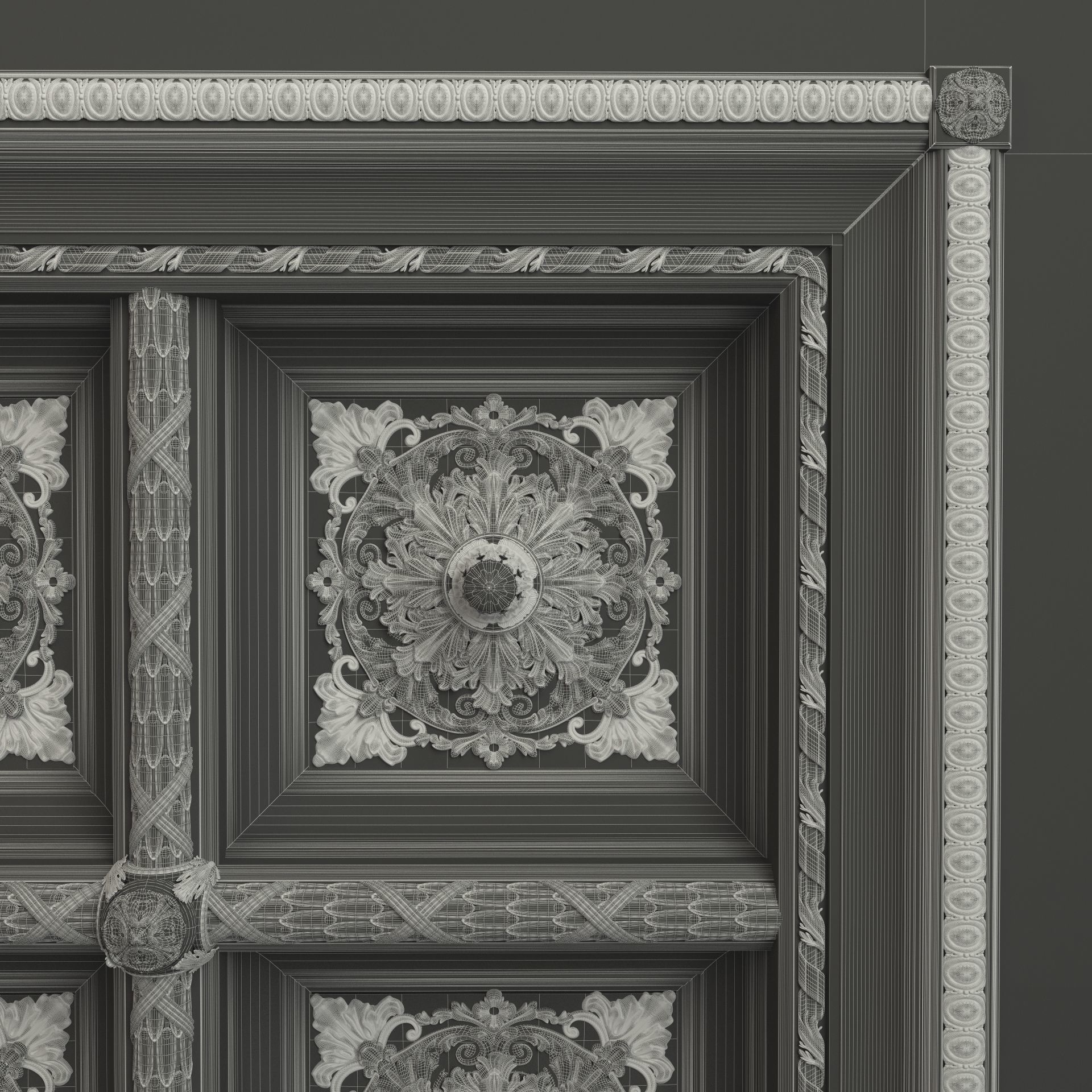 Classic Celing 1 3D model_6