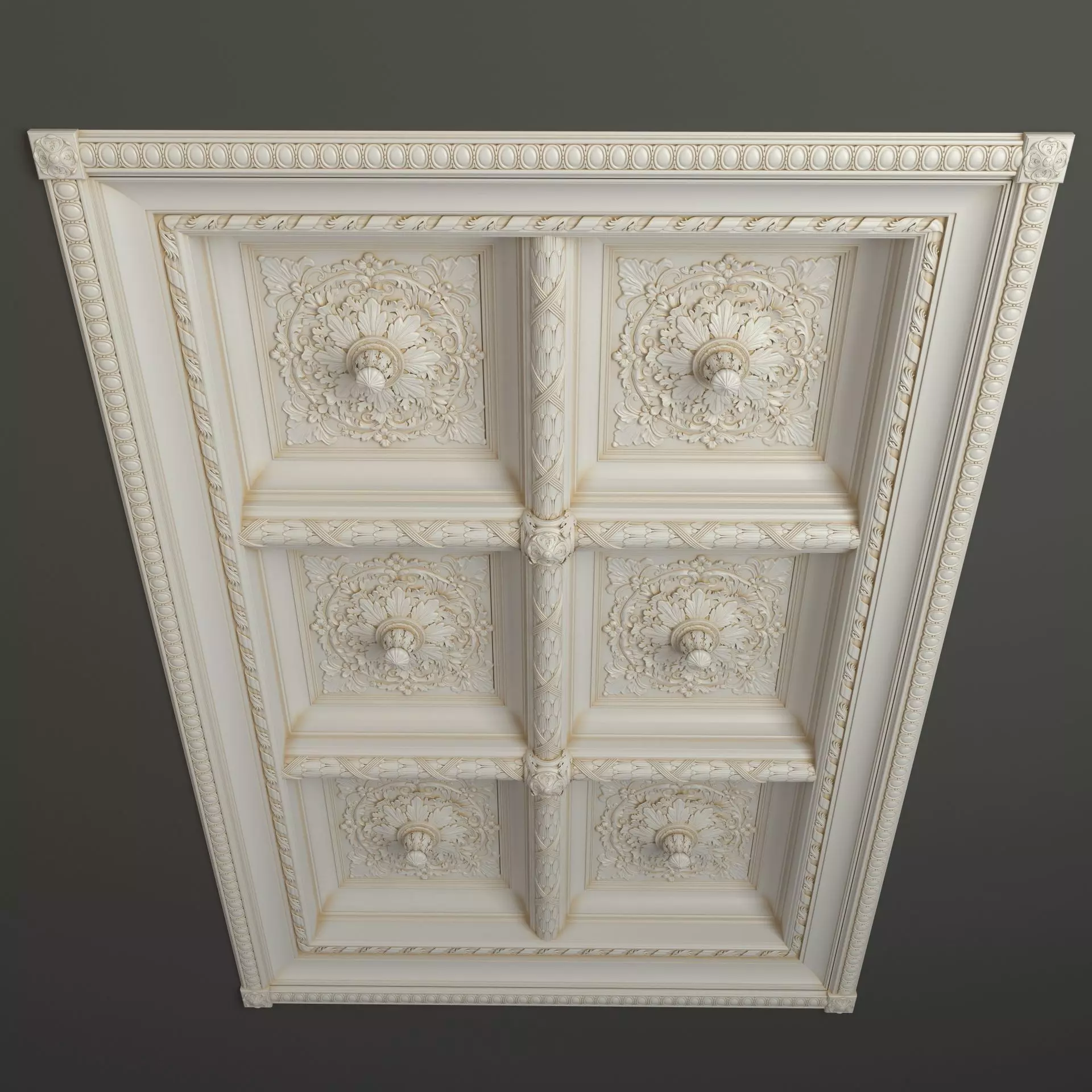 Classic Celing 1 3D model_0