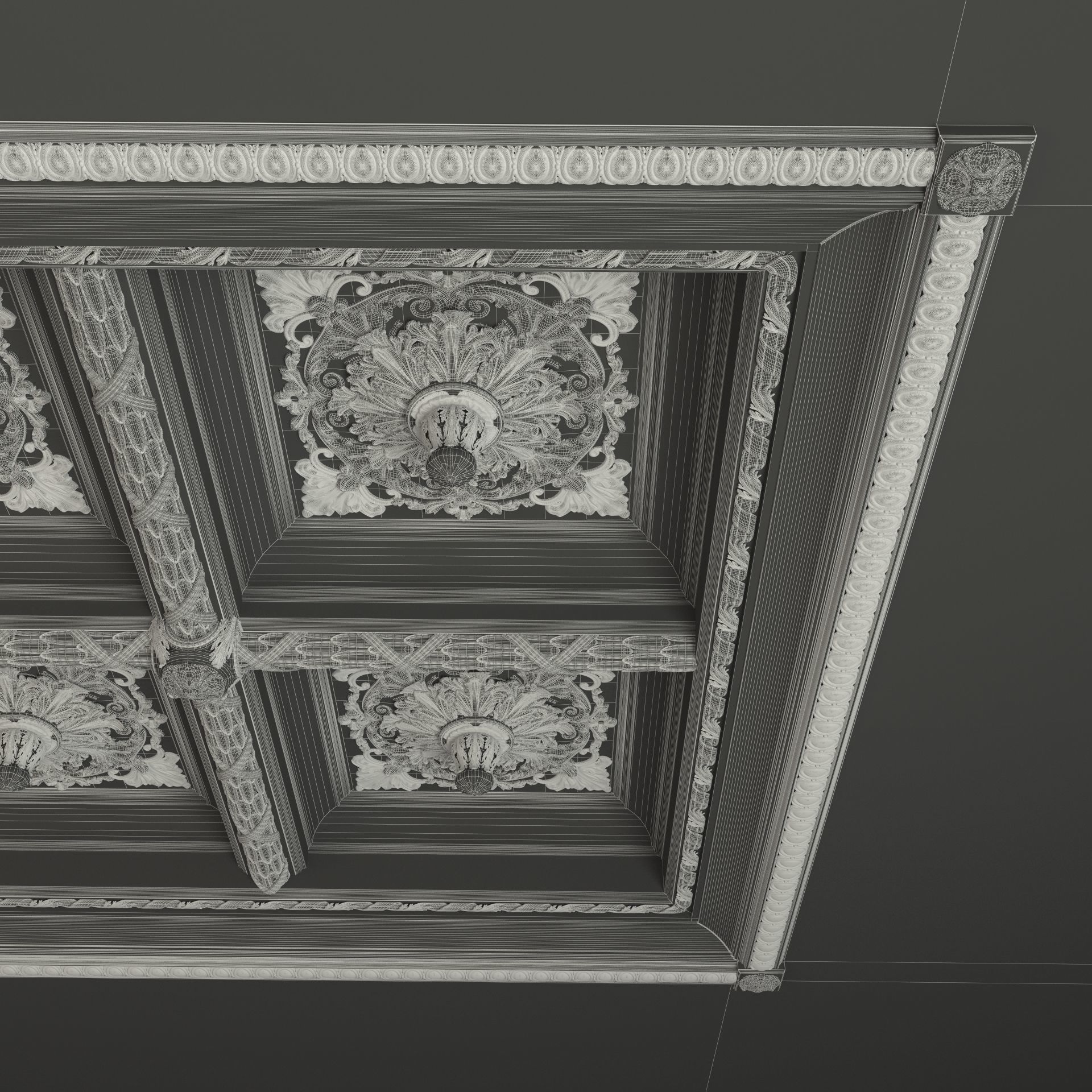 Classic Celing 1 3D model_7