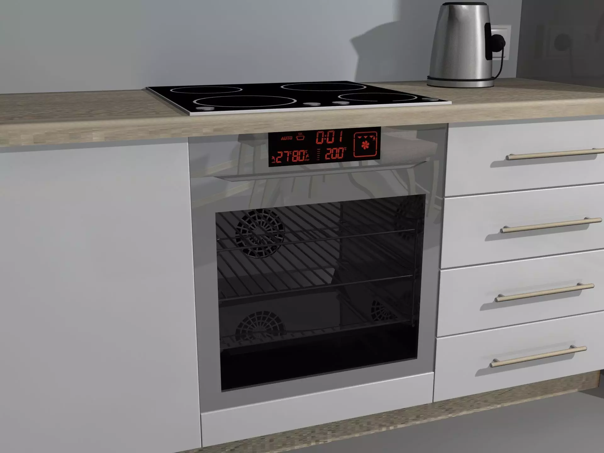 Cooker oven Free 3D model