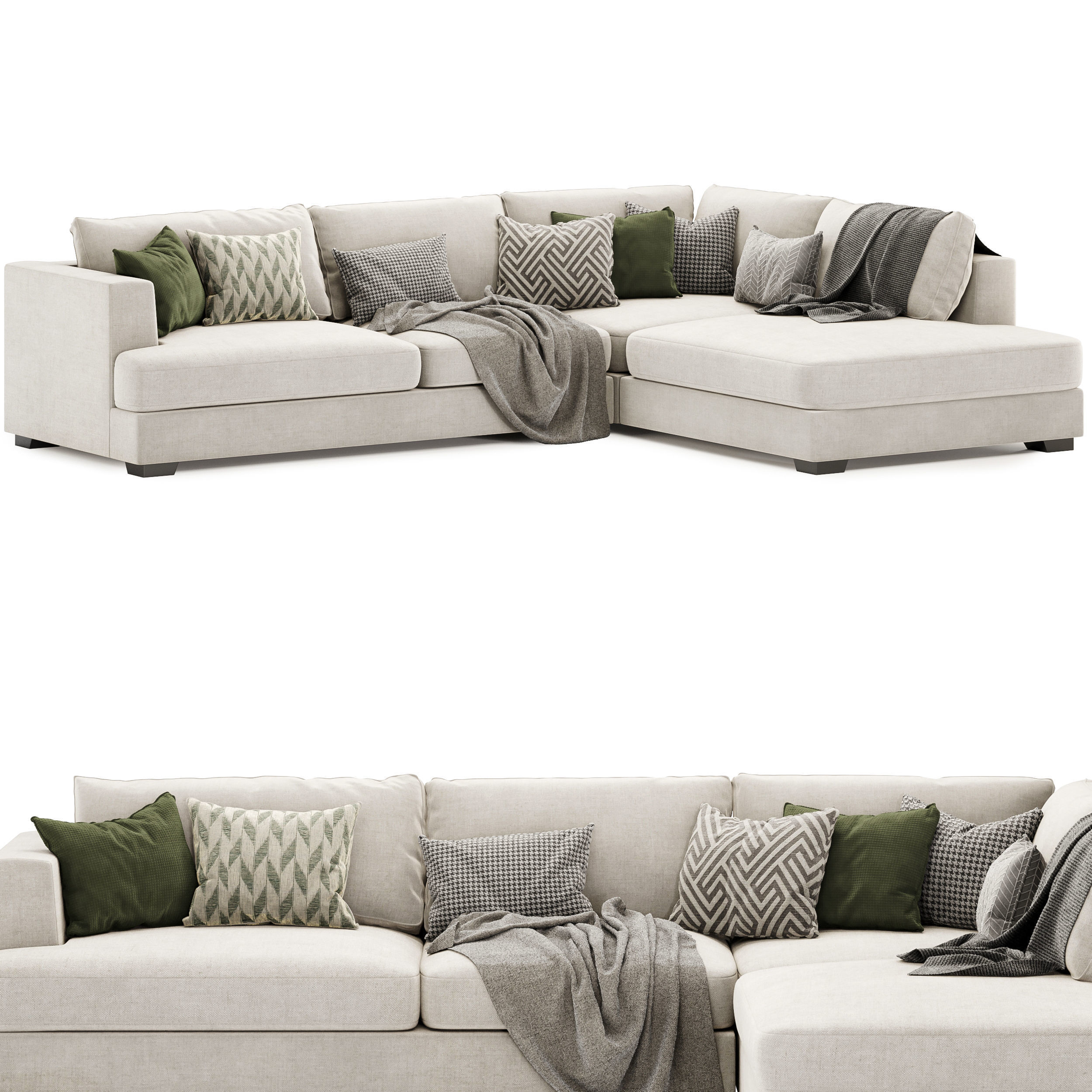brandon corner sofa 3D model_1